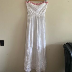 Rebecca Taylor Strapless Corset Maxi Dress